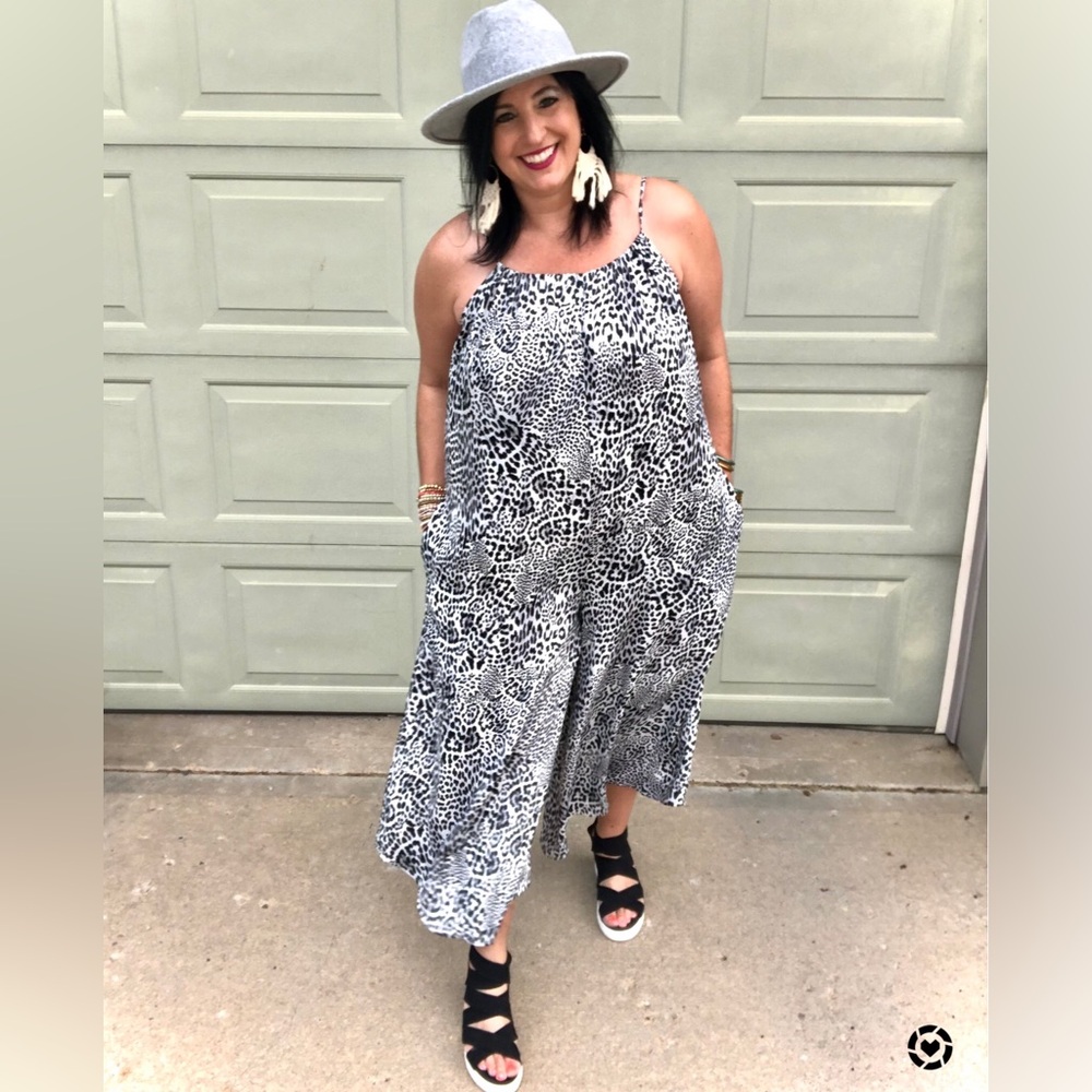 Anthropologie Leopard Jumpsuit